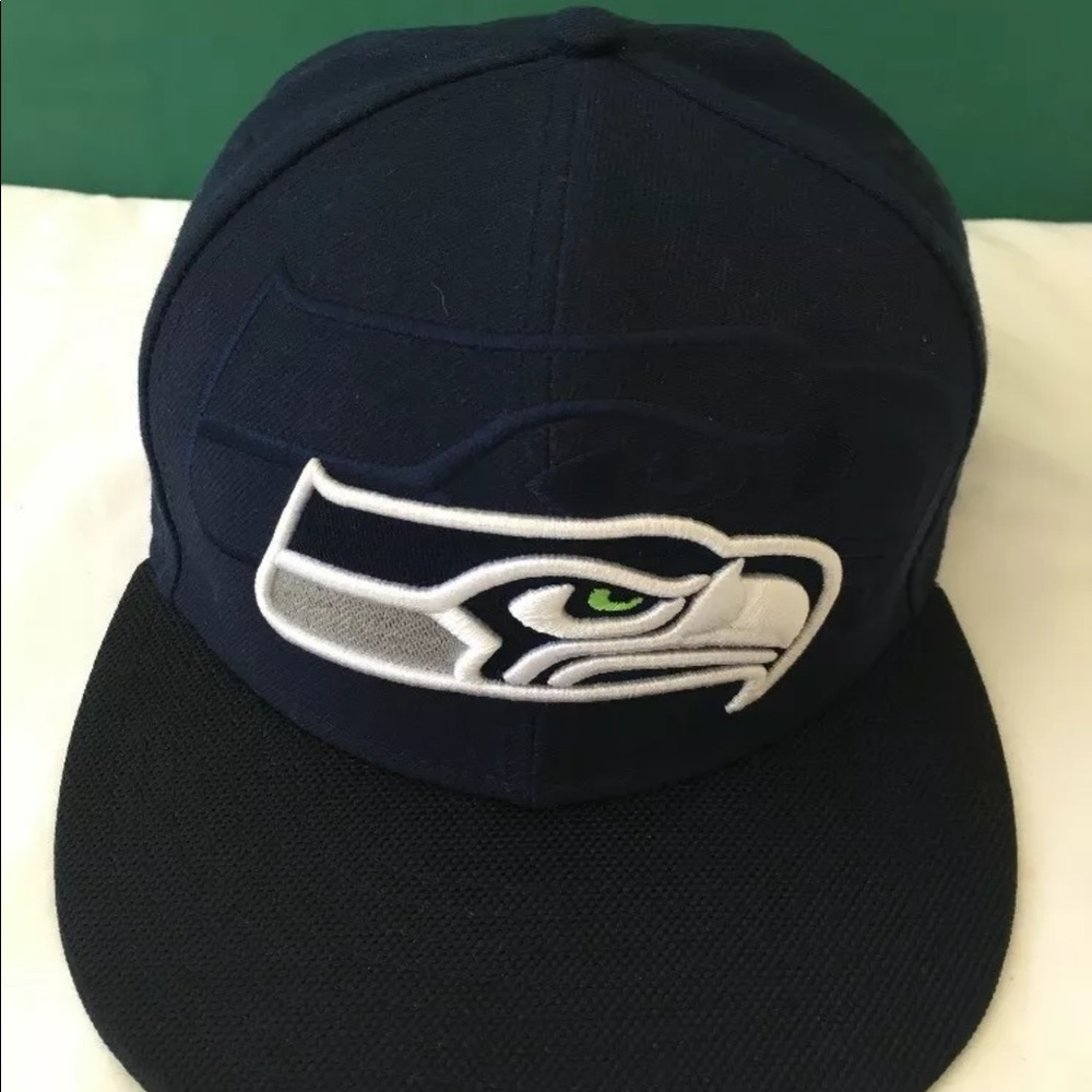 Seattle Seahawks NFL 59 fifty Blue Cap Size 73/8